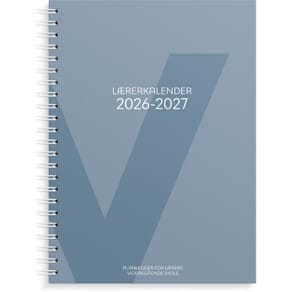 Lærerkalender A4 vg skole 26/27 blå