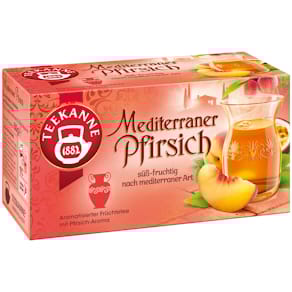 Tee TEEKANNE Mediterraner Pfirsich, 20 Beutel