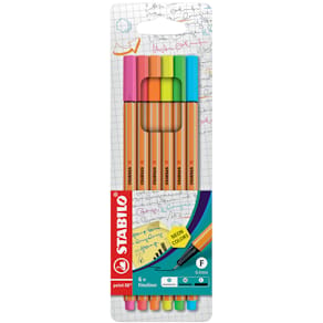 Fineliner STABILO point 88, EF 0,4 mm, Etui 6 St.