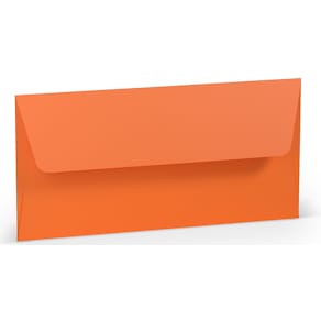 Briefumschlag Rössler Paperado, DL, mit Seidenfutter, orange