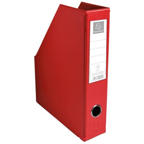 Tidsskriftsamler EXACOMPTA A4 PP rød 10st