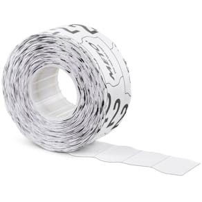 Auszeichnungsetiketten METO 22x12mm, weiß, 6 Rollen