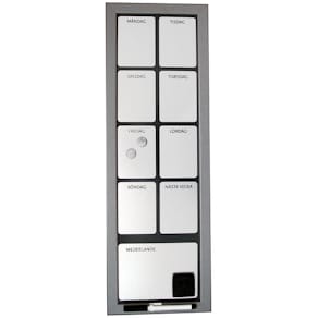 Planeringstavla Vecka Silver, 20x60cm