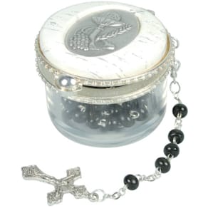 Rosenkranz, Holz, schwarz