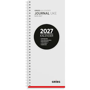 Journalkalender GRIEG 2027 spiral refill