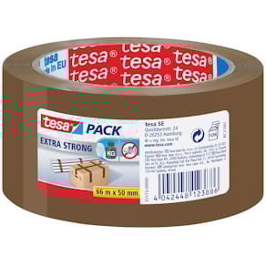 Verpakkingsplakband Tesa Extra Strong, ft 50 mm x 66 m, PVC
