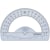 Gradenboog Maped Geometric, 180°, 12 cm, transparant