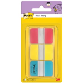 Indexstreifen Post-it Index Strong Mini, 25,4 x 38 mm, sortiert