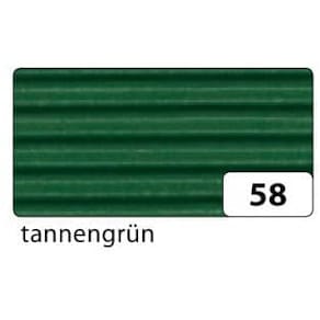 Bastelwellpappe Folia, tannengrün, 70 cm