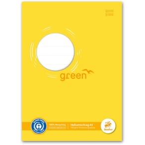 Heftschoner STAUFEN GREEN, A5, 150g, Recyclingpapier, gelb