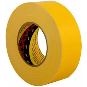 Tejp Textil Plastbelagd Gul, 25mm x 50m