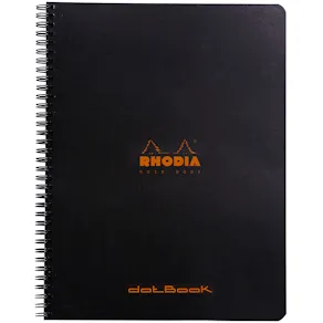 Rhodia NoteBook wire black A4+ dot