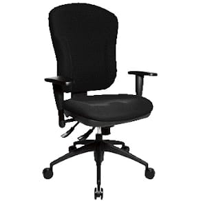 Drehstuhl Topstar Wellpoint SY, mit Armlehnen, schwarz