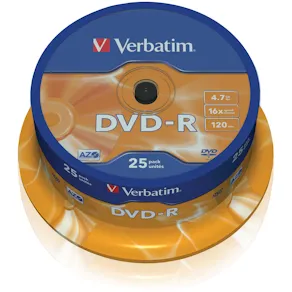 DVD-R Verbatim Cakebox, 4,7Gb, 25/fp