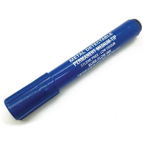 Permanente marker BST detecteerbaar, voedingsindustrie, zwart, 10