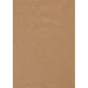 Presentpapper Ribbad Kraft Brun, 57cm x 10m, 25/fp