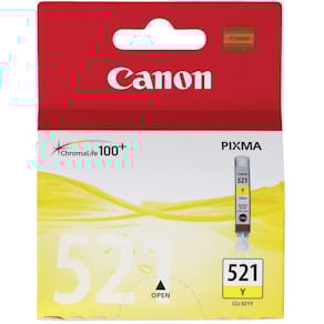 Inktcartridge Canon CLI-521Y, 447 pagina's, OEM 2936B001, geel