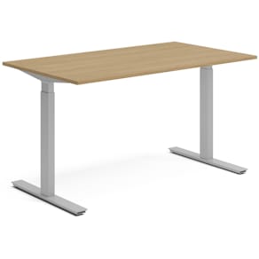 Skrivbord el 140x80 cm Ek/Silver