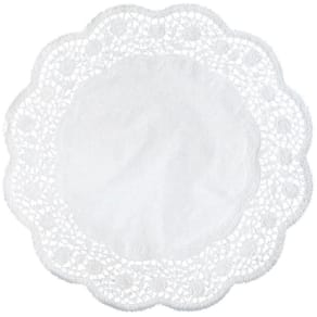 Tortenspitze Demmler Rose, Ø 17 cm, weiß