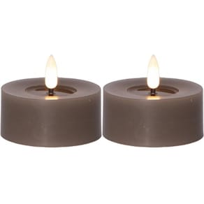 Värmeljus STAR T LED 7x5,5cm mullvad 2/f