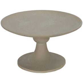 Teller auf Fuß Noname, Aluminium, creme
