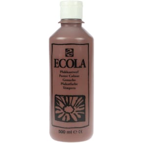 Plakkaatverf Talens Ecola, flacon 500 ml, bruin