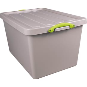 Opbergdoos Really Useful Box Recycled, 96 l, nestbaar, grijs