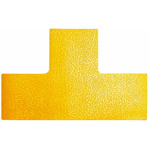 Gulvmarkering Durable T-form 150 mm, gul, 10 stk