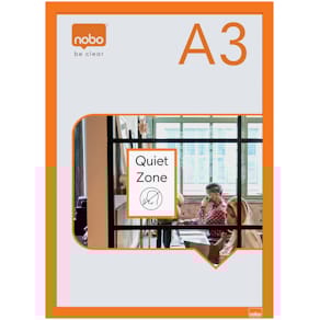 N:Affischram magnetisk A3 orange 2st