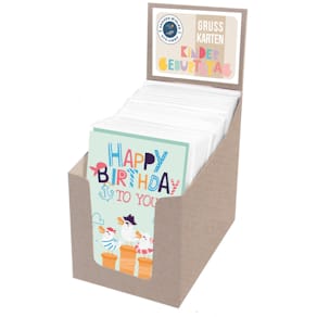 Geburtstagskarte PAPER STYLE, Kinder, sortiert