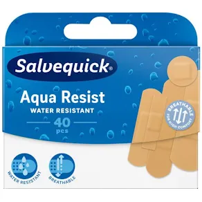 Plåster SALVEQUICK Aqua resist mix 40/fp