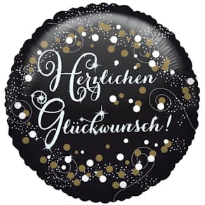 Folienballon Amscan Herzlichen Glückwunsch