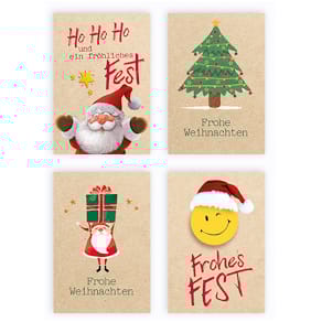 Weihnachtsanhänger Noname, 5 Stück, sortiert