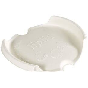 Kaffebægerlåg LipLid 8 oz Ø80 mm, sukkerør, hvid, 1000 stk