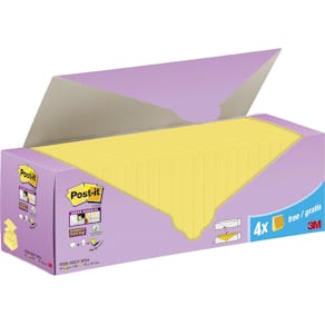 Z-notes Post-it Super Sticky, 90 vel, 76 x 76 mm, doos van 20 + 4