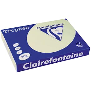 Gekleurd papier Clairefontaine Trophée Pastel, A3, 80 g, 500 vel