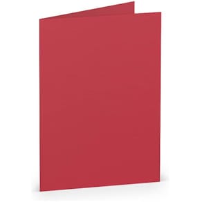 Briefkarte Rössler Paperado, rot, A7 hoch, 220 g/m², lose