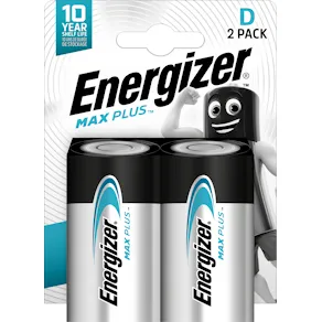 Batteri ENERGIZER Max Plus D 2/fp