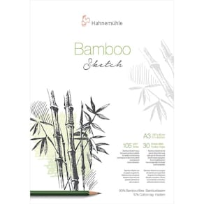 Skizzenblock Hahnemühle Bamboo, 105 g/m², weiß, 30 Blatt, A3