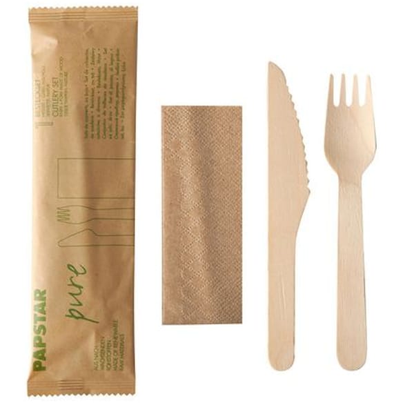 Bestikkpose PURE tre 2deler m/serv. (50)