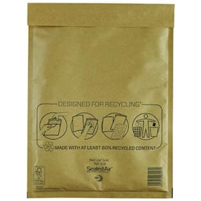 Bubbelpåse G/4 240x330mm brun 100/fp