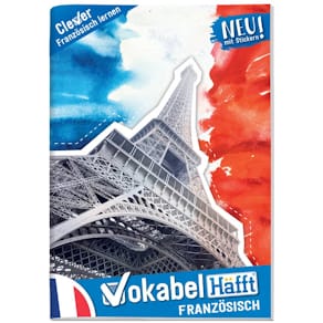 Vokabelheft HÄFFT Französisch 2157-3, A5, 64 Blatt, blau/rot