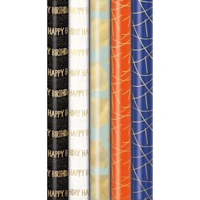 Geschenkpapierrolle ZÖWIE Touch of Gold, Recycling, 1,5 m x 70 cm