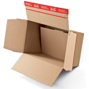 Verzenddoos Colompac CP141, ft 22,9 x 16,4 x 5-11,5 cm, bruin