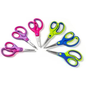 Bastelschere DONAU Soft Grip, 13 cm, sortiert, 30 Stk.