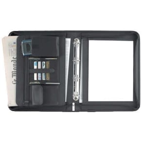 Dokumentmappe STAEDTLER A4, 4-ring, sort kunstlæder, 1 stk