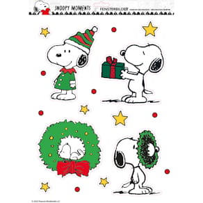 Weihnachts-Fensterbild BRAUN + COMPANY Snoopy
