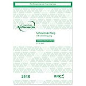 Urlaubsantragblock RNK SD