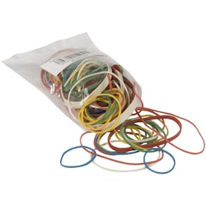 Elastieken Q-CONNECT, breedte 1,5 mm, verschillende lengtes, 25 g
