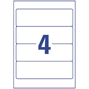 Ordneretiketten Avery Zweckform, 61 x 192 mm, weiß